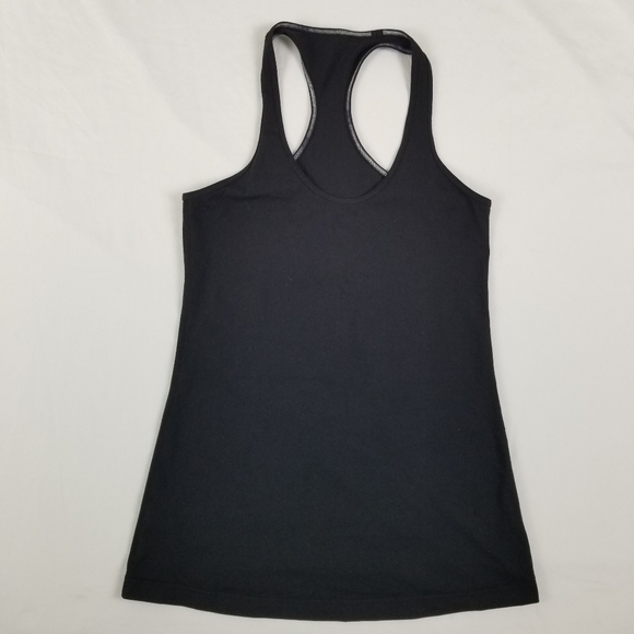 Lululemon Black Racerback Tank Top, Work out stretching tank top Women Size 6 - Picture 2 of 12